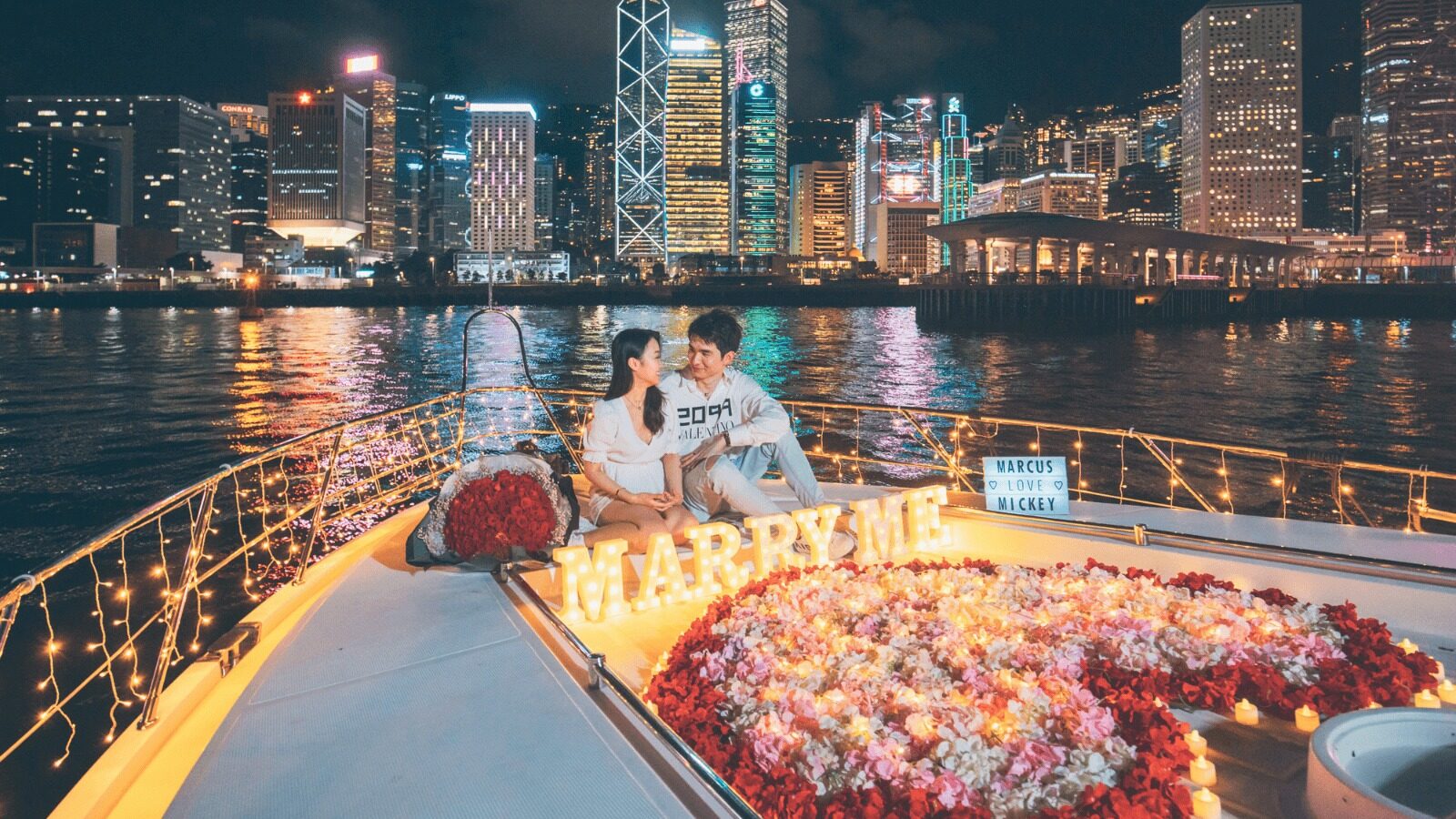 香港遊艇求婚