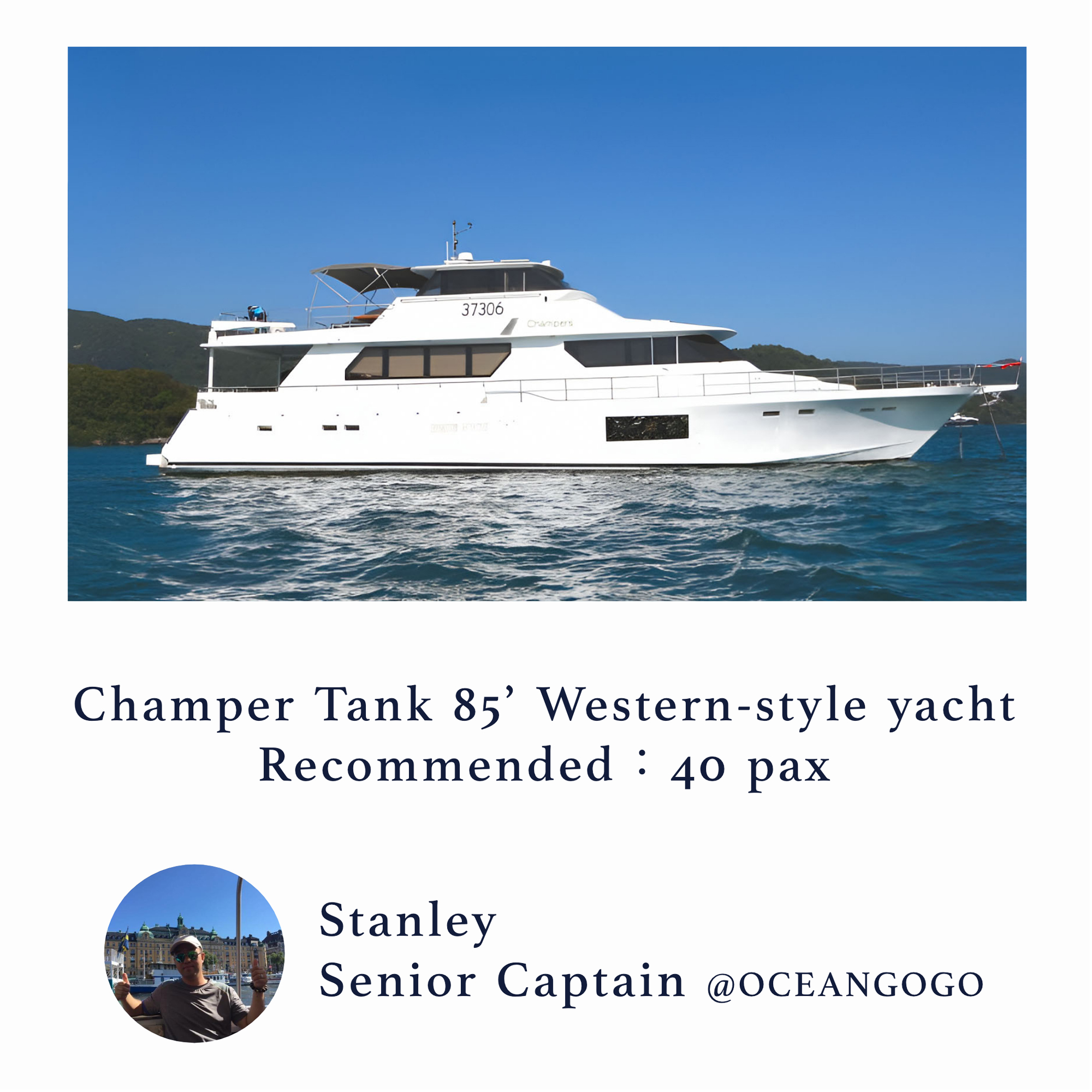 Champers Tank 85 Western Style Yacht