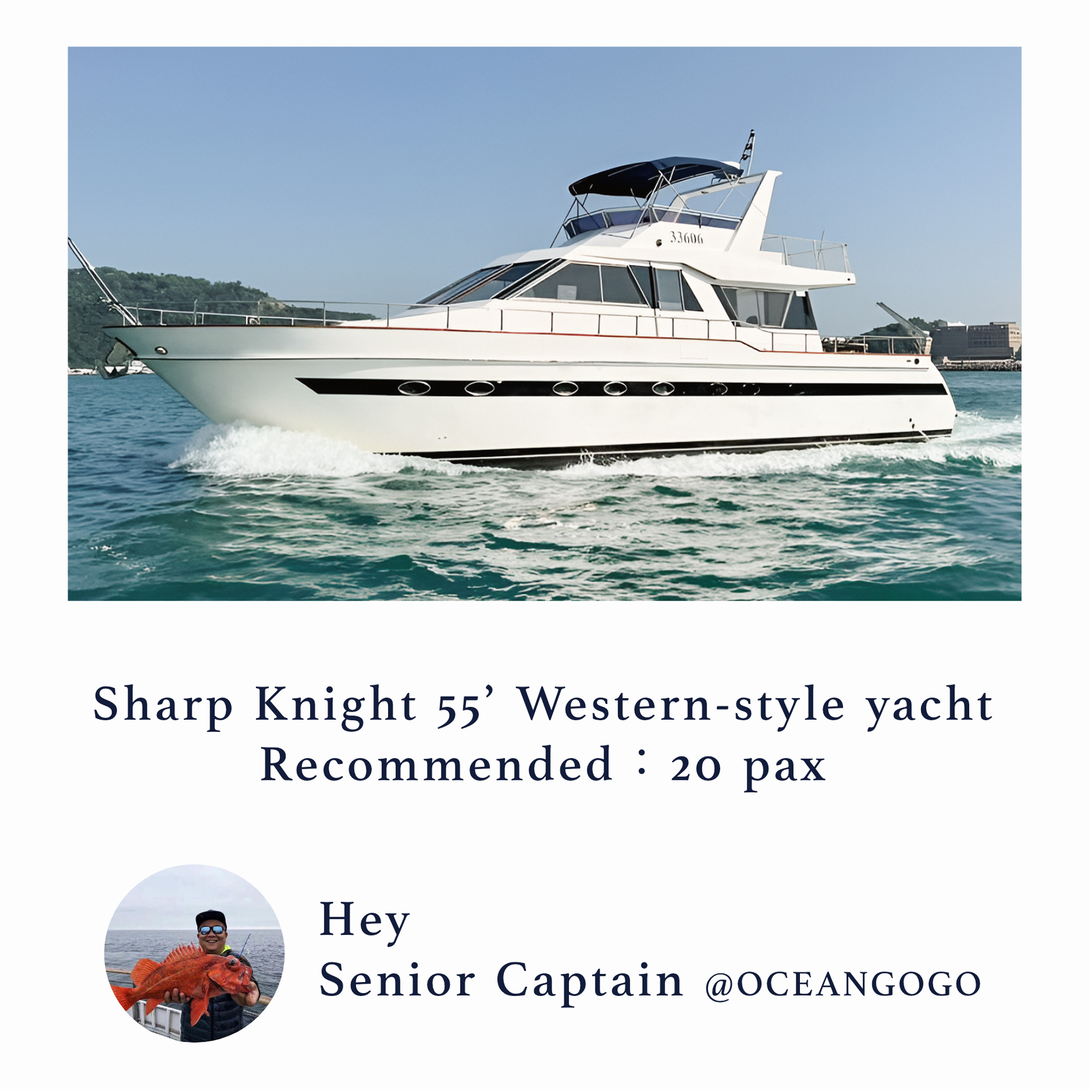sharp knight 55 western-style yacht