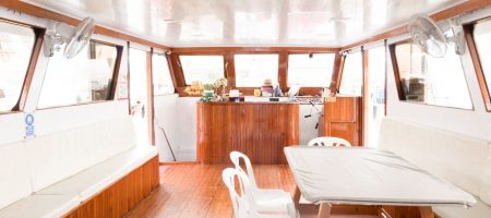 Yacht Interior - Side Lounge